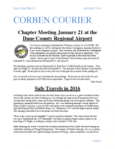 January 2016 Corben Courier